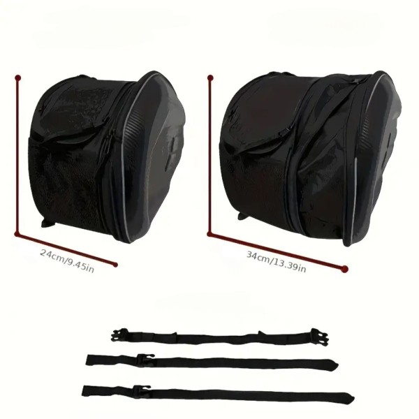 Genti laterale YAMAHA YZF-R1   moto , set 2 bucăți, rigide, aspect carbon, 45 cm cu husa pentru potritecti antiploaie