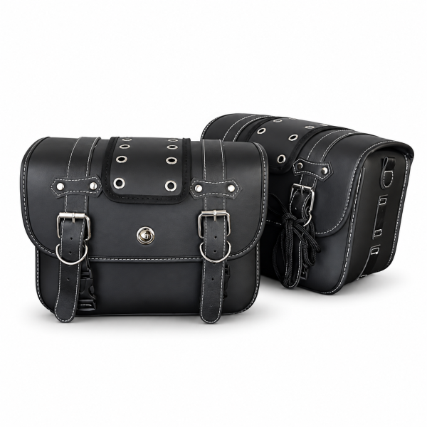 Genti laterale UM RENEGADE COMMANDO  moto choper, set 2 bucăți, piele ecologică, 30x23x13 cm