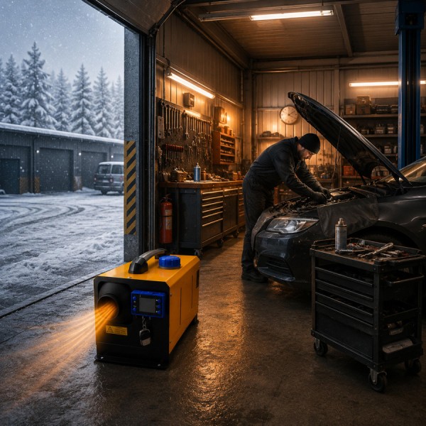 Incalzitor portabil 8 kw rezervor 5L 12-24V 8KW rulota camper garaj casa, diesel Telecomanda,programare din telefon Bluetooth și Aplicație Android IOS