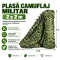 Plasa Camuflaj Militar oxford premium 2x2 m, Oxford Poliester, pentru Grădină, Terasă, Camping și Vânătoare