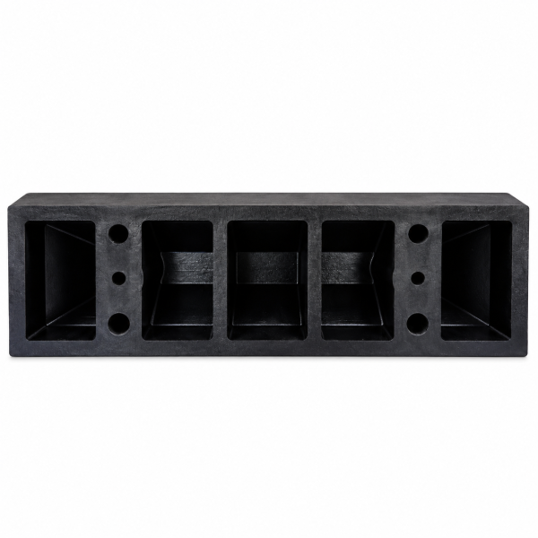 Separator parcare Opritor Parcare Auto 55x15x10 cm, Negru cu Elemente Reflectorizante Galbene, Limitator Roata pentru Garaj și Parcare