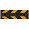 Separator parcare Opritor Parcare Auto 55x15x10 cm, Negru cu Elemente Reflectorizante Galbene, Limitator Roata pentru Garaj și Parcare