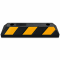 Separator parcare Opritor Parcare Auto 55x15x10 cm, Negru cu Elemente Reflectorizante Galbene, Limitator Roata pentru Garaj și Parcare