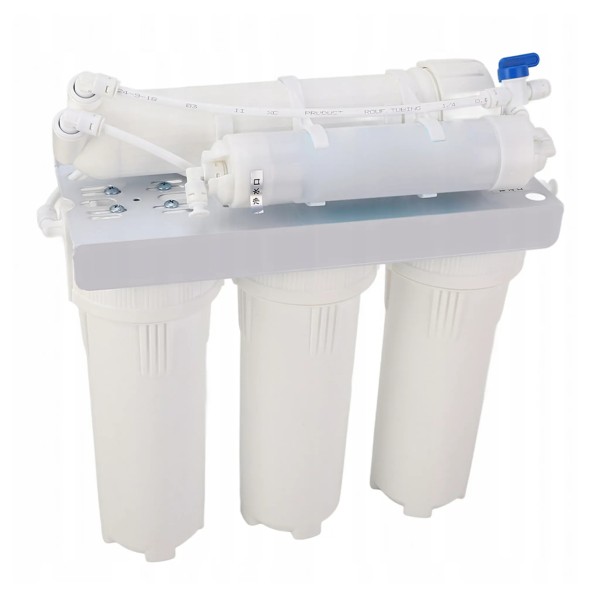 Sistem filtru apa osmoza inversa Filtrare Apa Ultrafiltrare in 5 trepte UF5 Filtru 0,01 Microni, Debit 2,5 L/min, Capacitate 3600 L, Fara Alimentare Electrică