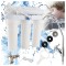 Sistem filtru apa osmoza inversa Filtrare Apa Ultrafiltrare in 5 trepte UF5 Filtru 0,01 Microni, Debit 2,5 L/min, Capacitate 3600 L, Fara Alimentare Electrică