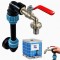 Kit racordare rezervor IBC 1000L  Robinet Adaptor pentru Rezervor IBC 3/4 X1 LUNGIME 25 CM ,15 m banda PTFE ALIAJ ZINC NGRU /ALBASTRU