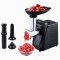 Masina de Tocat Carne Electrica 700W, Funcție Reverse, 2 Site din Inox, Accesoriu pentru Cârnați, Tavă Alimentare, 250W Nominal, Compacta