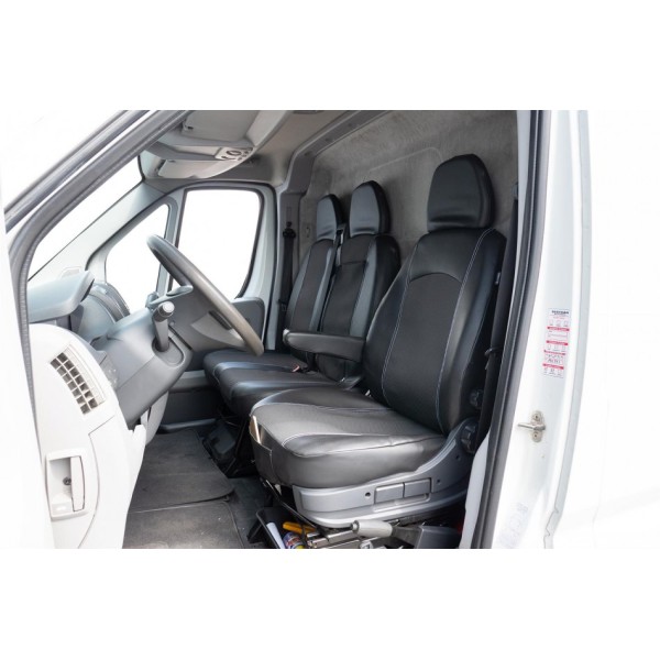 Huse Scaune piele si textil Iveco Daily 2007-2013 cu cotiera si masuta