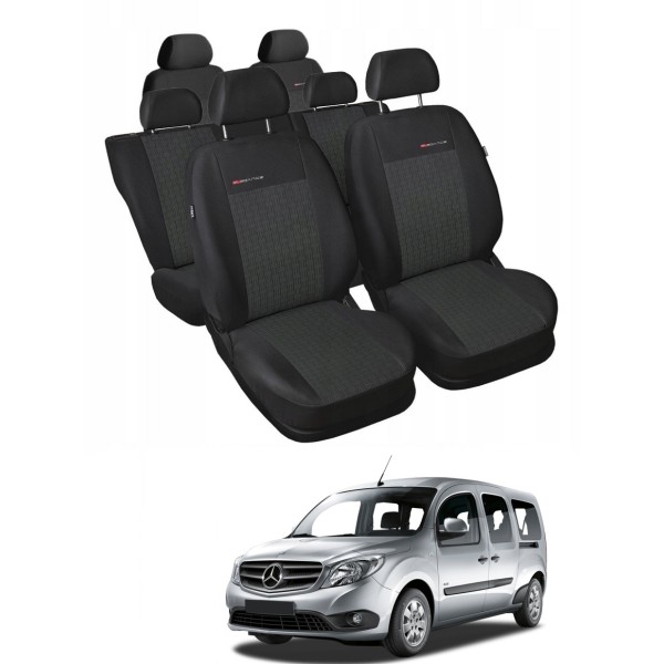 Huse Scaune 7 locuri Mercedes Citan Tourer cu bancheta fractioanta si cotiera