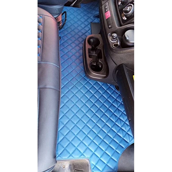 Covorase Piele romb Ford Transit Custom 2008-2016 Editie Speciala culoare Albastru