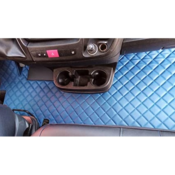 Covorase Piele romb Ford Transit Custom 2008-2016 Editie Speciala culoare Albastru
