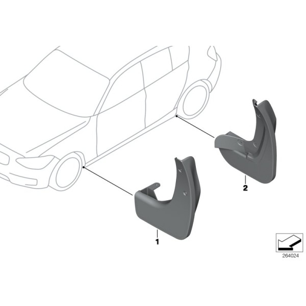 Set Aparatori Noroi Fiat 500/500C 2007-2016