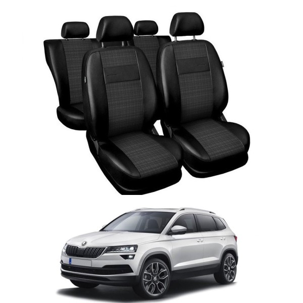 Huse Scaune din piele si material textil Skoda Karoq 2017-2020