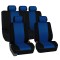 Huse Scaune Dedicate Dacia Logan 2008 Premium (Rosu/Albastru/Gri)