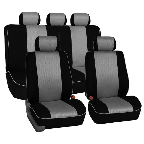 Huse Scaune Dedicate Dacia Logan 2008 Premium (Rosu/Albastru/Gri)