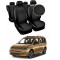Huse Scaune Vw Caddy 2020-2021 5 locuri  piele si textil cu bancheta fractionata