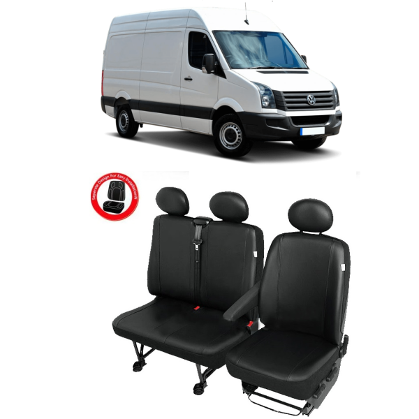 Huse Scaune Vw Crafter 2012 din piele 3 locuri (2+1)