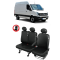 Huse Scaune Vw Crafter 2012 din piele 3 locuri (2+1)