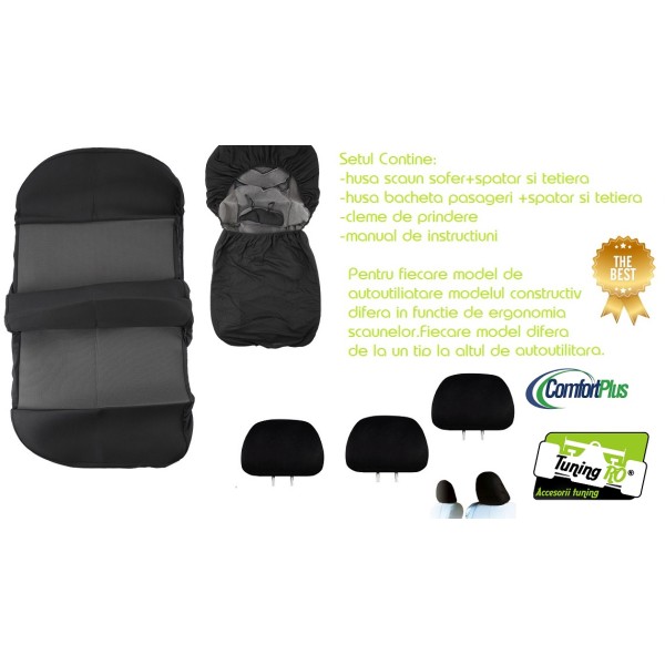 Huse Scaune Vw Crafter 3 locuri Confort Line 2008