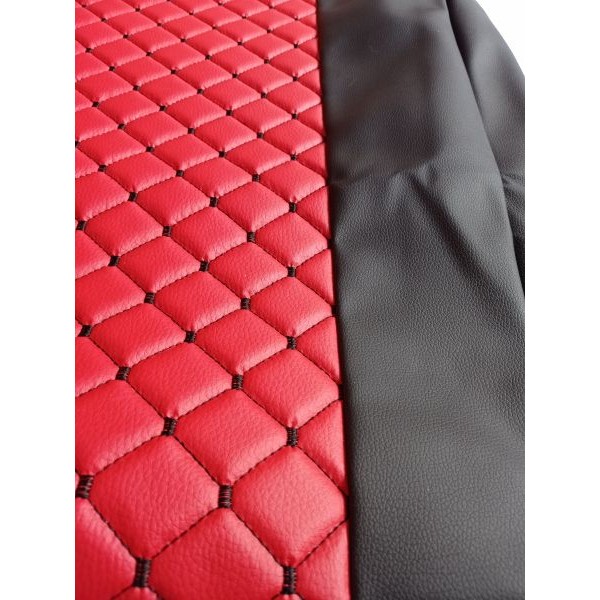 Huse Scaune piele MAN L2000 piele romb culoare Rosu, Editie Speciala
