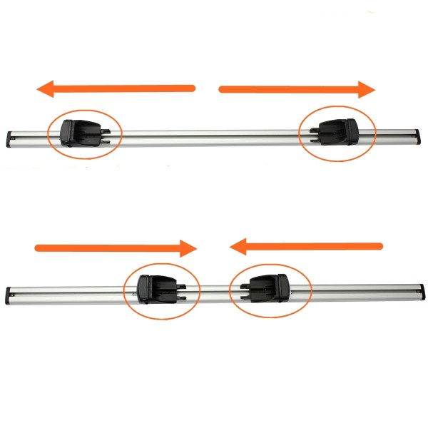 Bare portbagaj pentru Audi A6 allroad 2005-2012 Avant C6 din aluminiu cu sistem antifurt si cheie