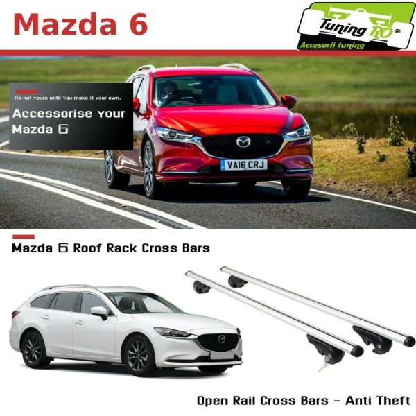 Bare Portbagaj Aero Mazda 6 break 2015 dedicate cu sistem antifurt