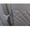 Huse Scaune Iveco Daily 2016 culoare Negru din piele romb cu masuta si cotiera sofer  Editie Speciala